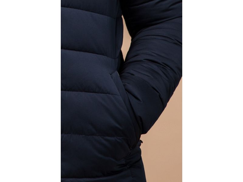 Темно-синяя практичная мужская куртка зимняя модель 16148, фото 7