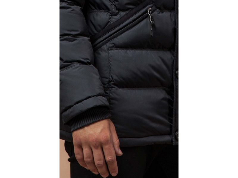 Куртка высокого качества графитовая для мужчин на зиму модель 15335, фото 7