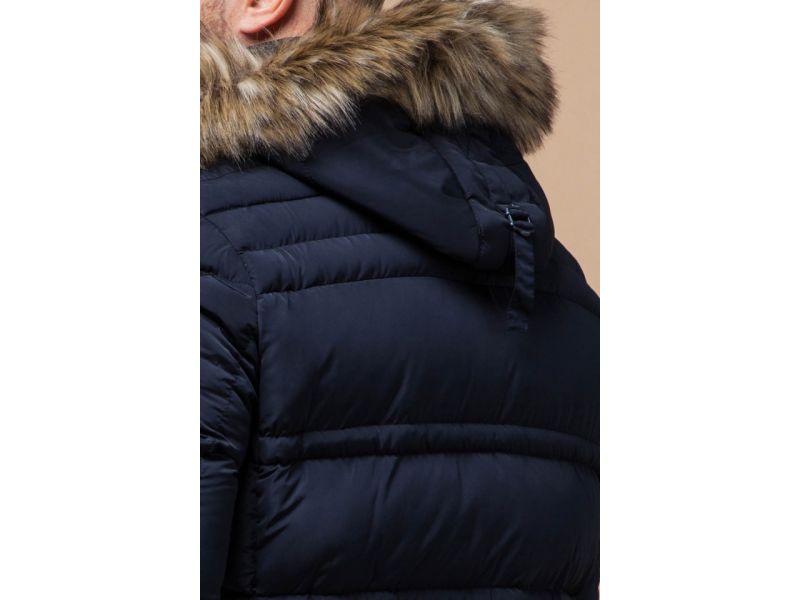 Зимняя куртка большого размера синяя для мужчин модель 1365, фото 8