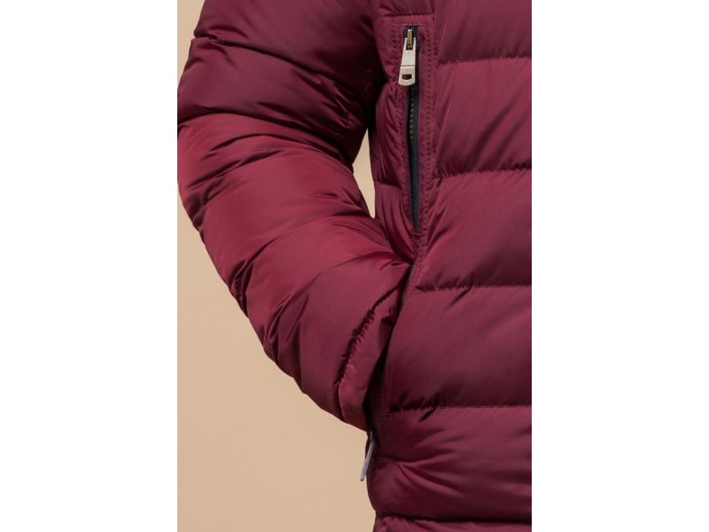 Куртка мужская удобная зимняя цвет бордовый модель 25285, фото 7