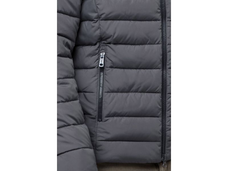 Графитовая мужская куртка теплая зимняя модель 40962, фото 7