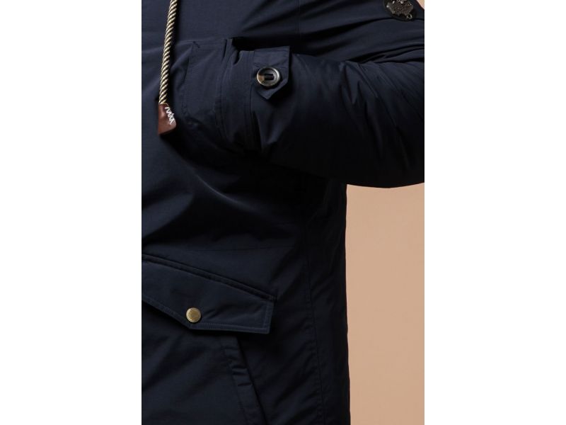 Зимняя парка синяя для мужчин модель 45950, фото 7