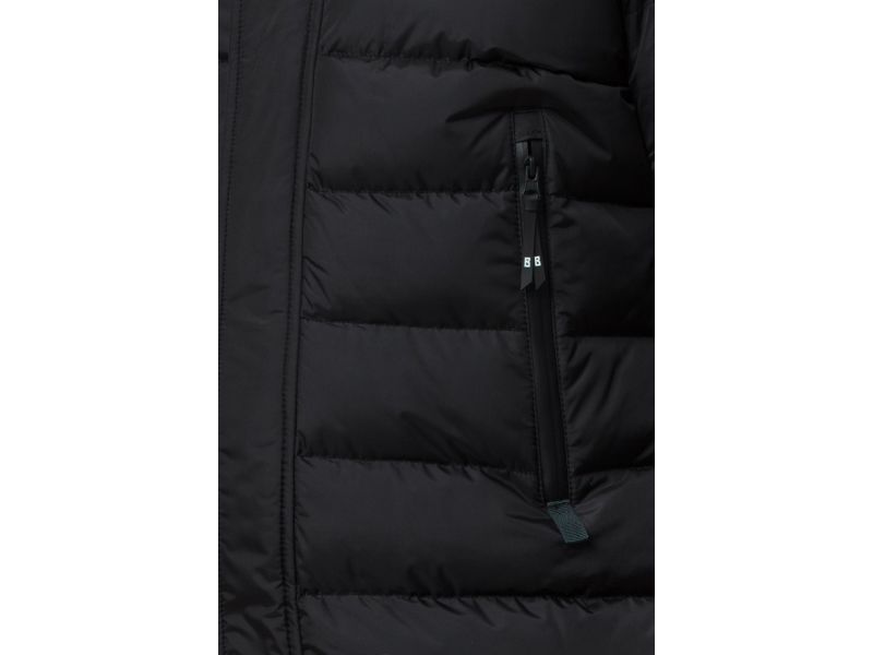 Черная комфортная зимняя куртка мужская модель 23482, фото 7