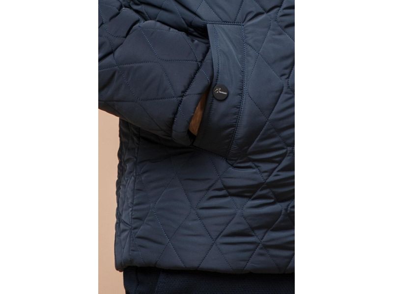 Светло-синяя куртка для мужчин зимняя короткая модель 24534, фото 7