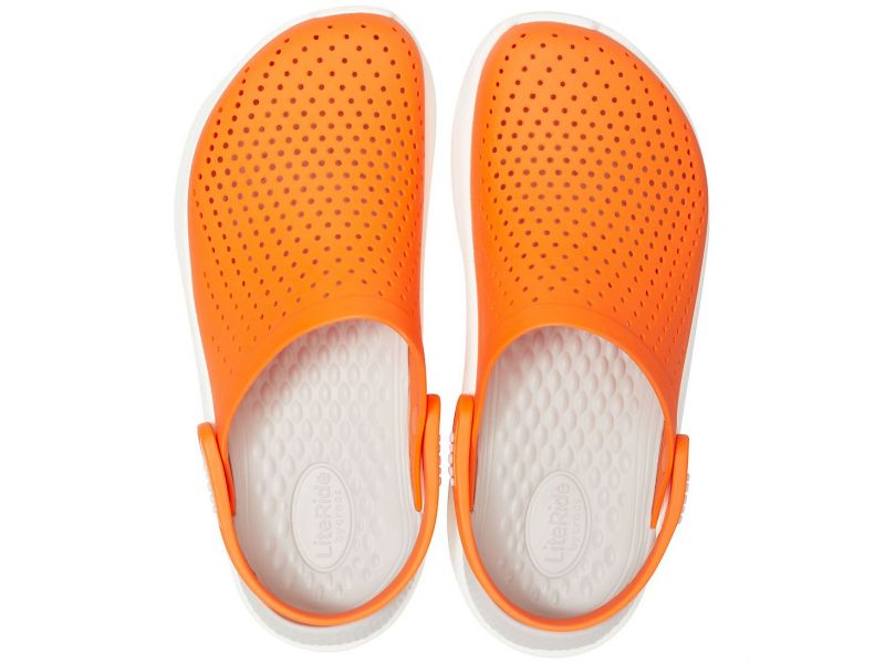 Крокс Crocs LiteRide Graphic Clog, Оранжевые кроксы Лайт райд оригинал, фото 4