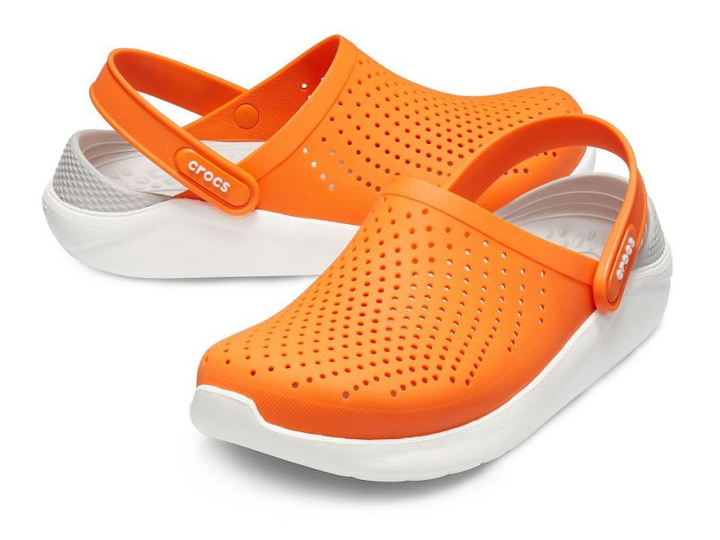 Крокс Crocs LiteRide Graphic Clog, Оранжевые кроксы Лайт райд оригинал, фото 1