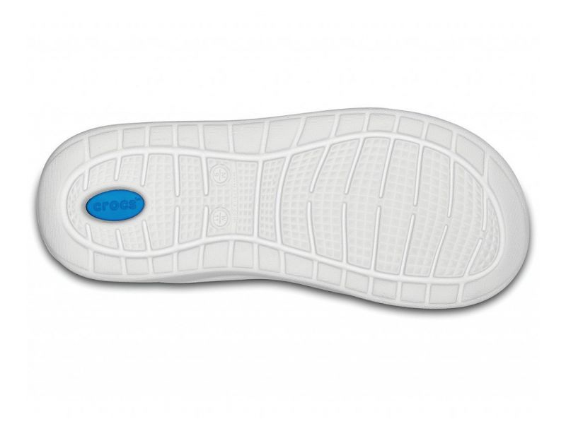 CROCS LiteRide™ Flip Темно синие шлепанцы с белой подошвой, фото 4