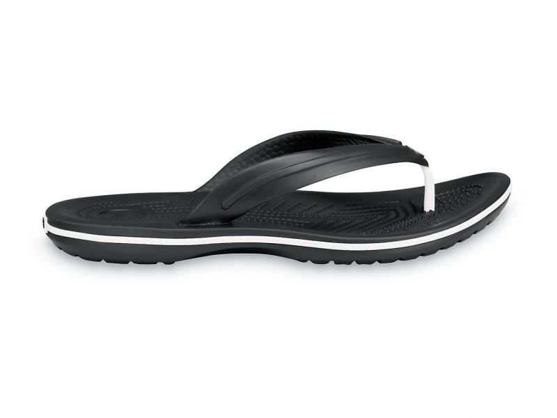 Вьетнамки шлепки мужские Crocs Crocband™ Flip черные шлепанцы, фото 2