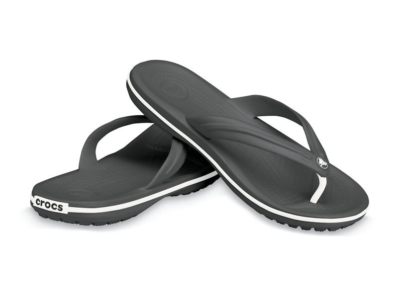 Вьетнамки шлепки мужские Crocs Crocband™ Flip черные шлепанцы, фото 1