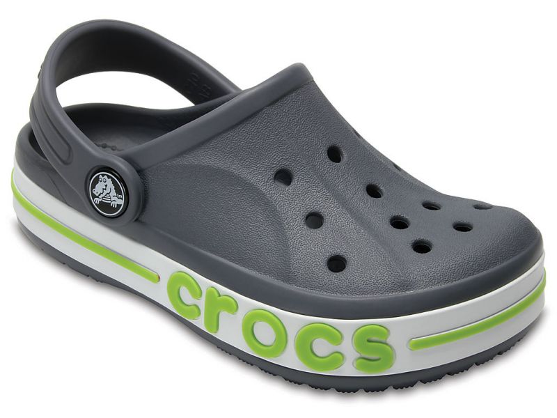 Crocs Bayaband Kids Charcoal арт. 205100 — Кроксы Баябенд Детские Сабо Серые, фото 2