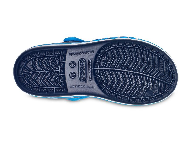CROCS Crocband™ Sandal Kids. Сандалии детские CROCS синие, фото 3