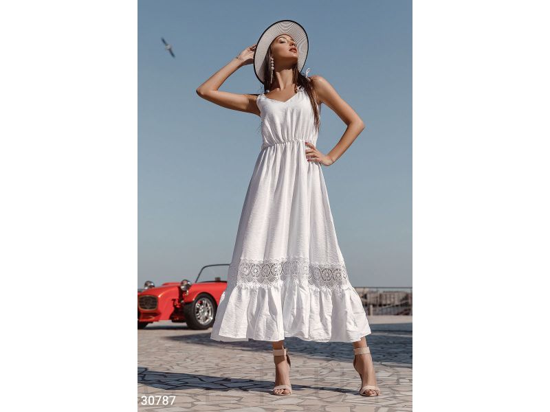Длинный сарафан с кружевом 30787, фото 1