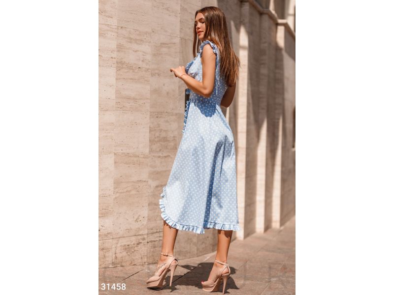 Платье-миди на запа́х 31458, фото 3