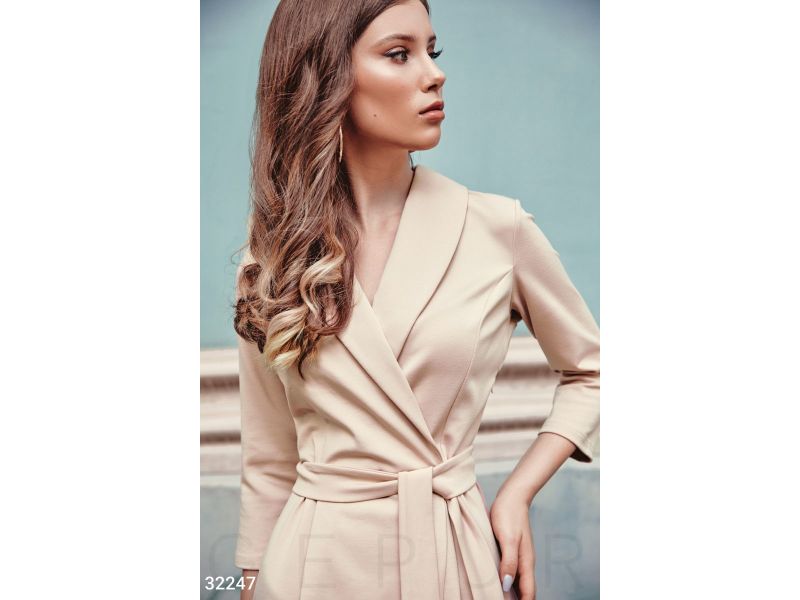 Деловое платье-миди 32247, фото 3