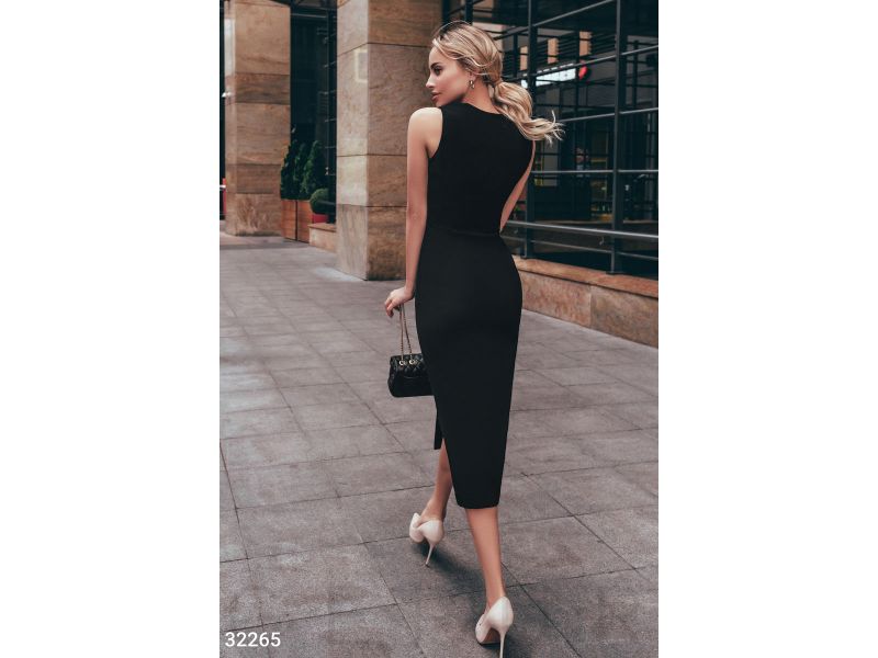 Платье с высоким разрезом 32265, фото 3
