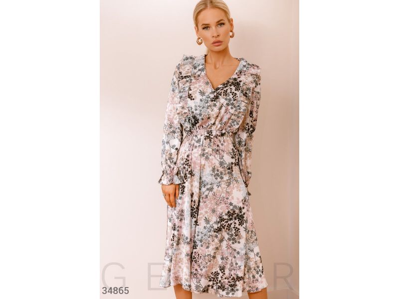 Платье с цветочной россыпью  34865, фото 2