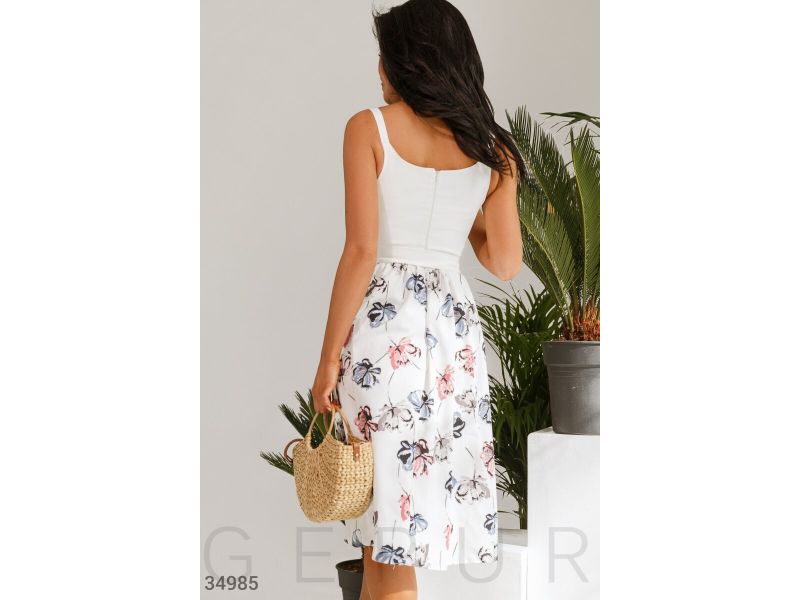 Платье с летящей юбкой 34985, фото 3