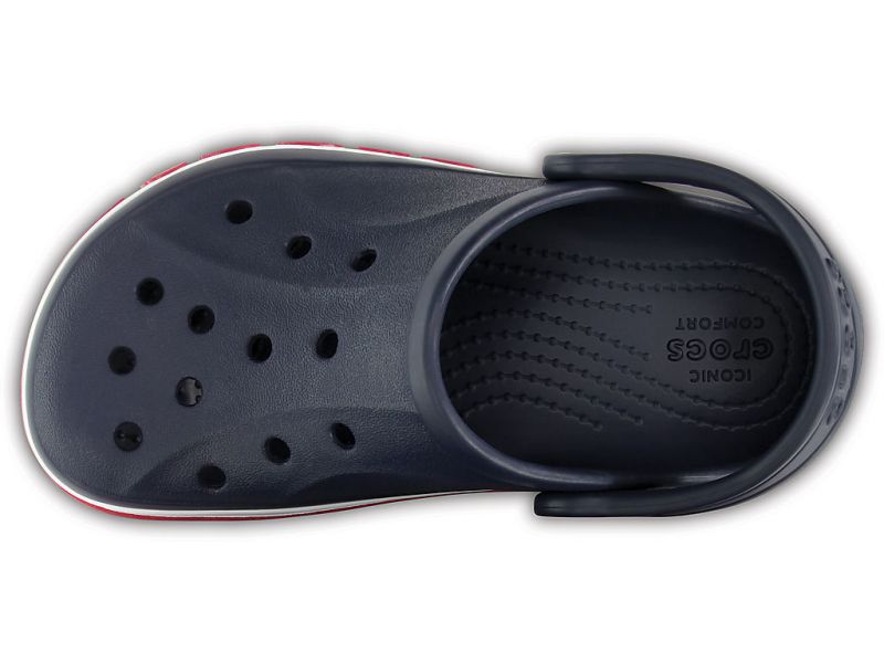 Вид сверху на детские кроксы Crocs Bayaband Navy