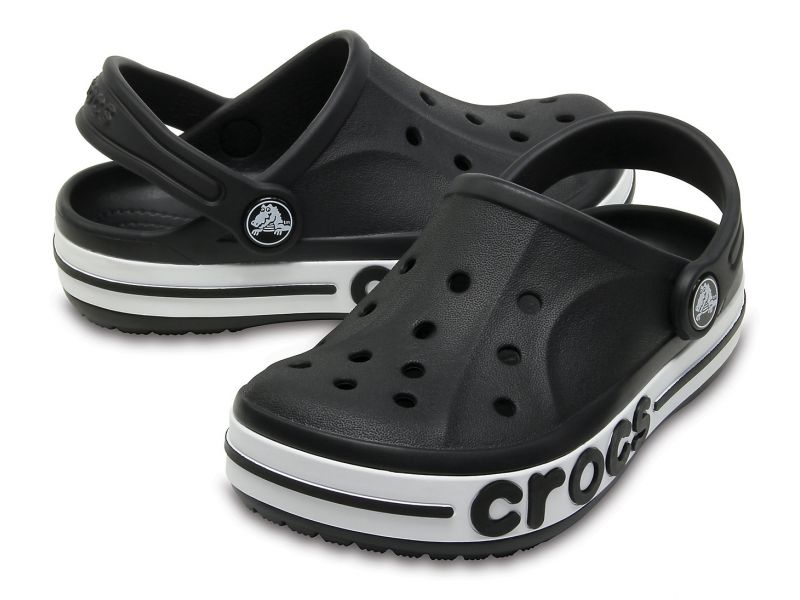 Оригинальные детские Crocs Bayaband чёрные — пара сабо, арт. 205100