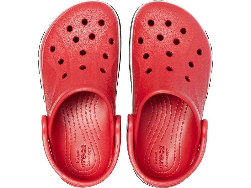 Вид сверху на детские кроксы Crocs Bayaband Pepper