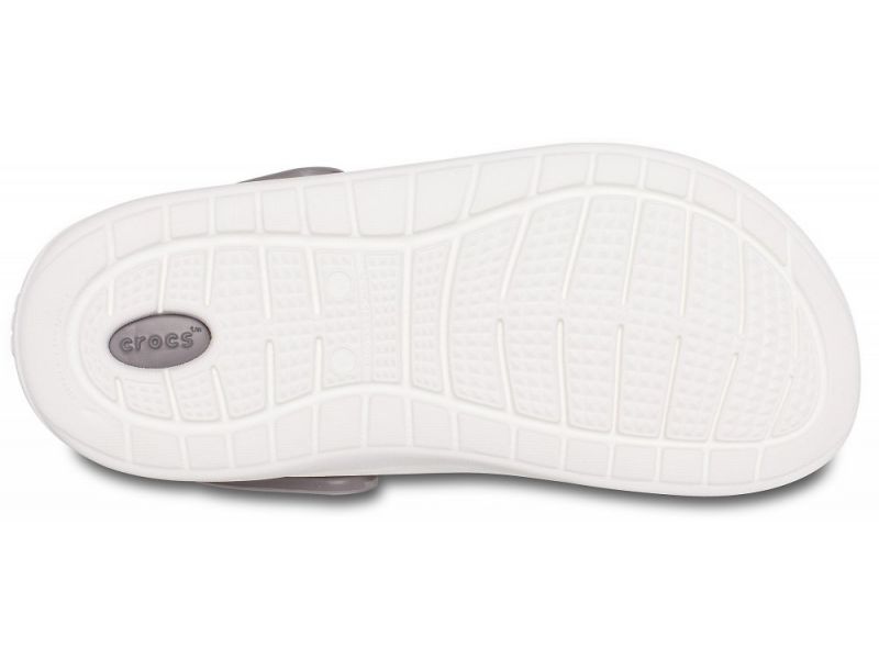 Детские черные с белой подошвой сабо CROCS Kids’ LiteRide™ Clog, фото 4