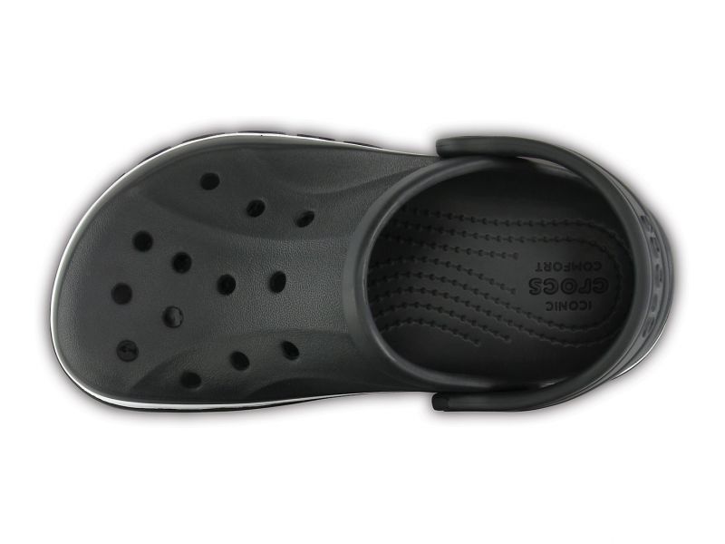 Оригинальные детские Crocs Bayaband чёрные — вид с верху, арт. 205100