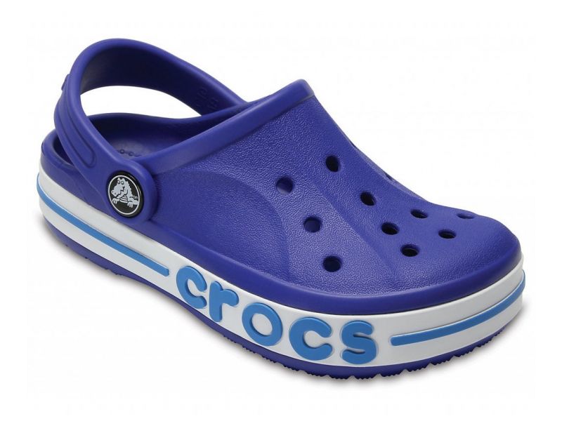 Детские сабо Crocs Bayaband ярко-синие – вид сбоку
