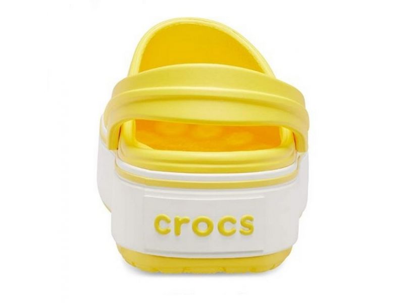 Crocs Crocband Platform Clog желтые Кроксы на платформе женские. Оригинал Сабо крокс, фото 6