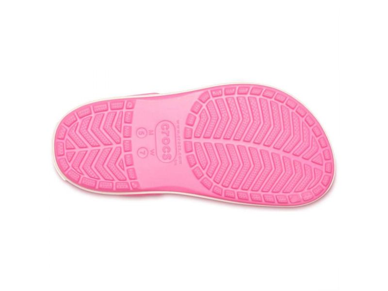 Кроксы на платформе розовые Crocs Crocband Platform Clog pink, фото 7