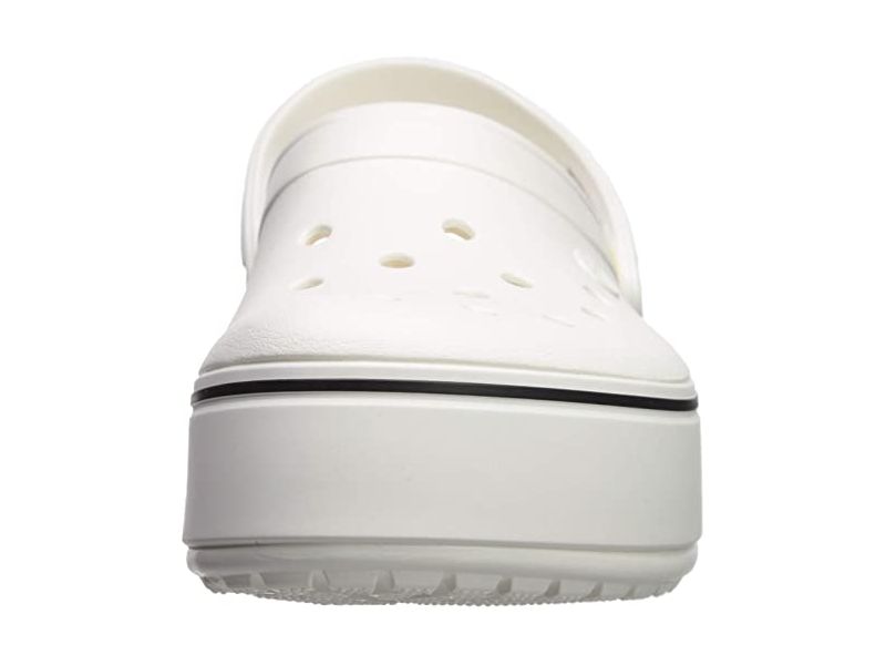 White platform crocs online