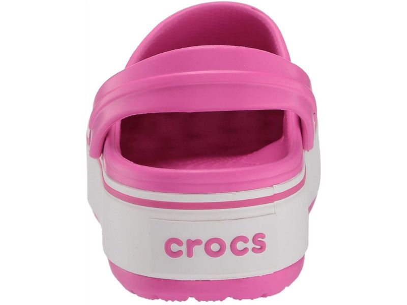 Кроксы на платформе розовые Crocs Crocband Platform Clog pink, фото 6
