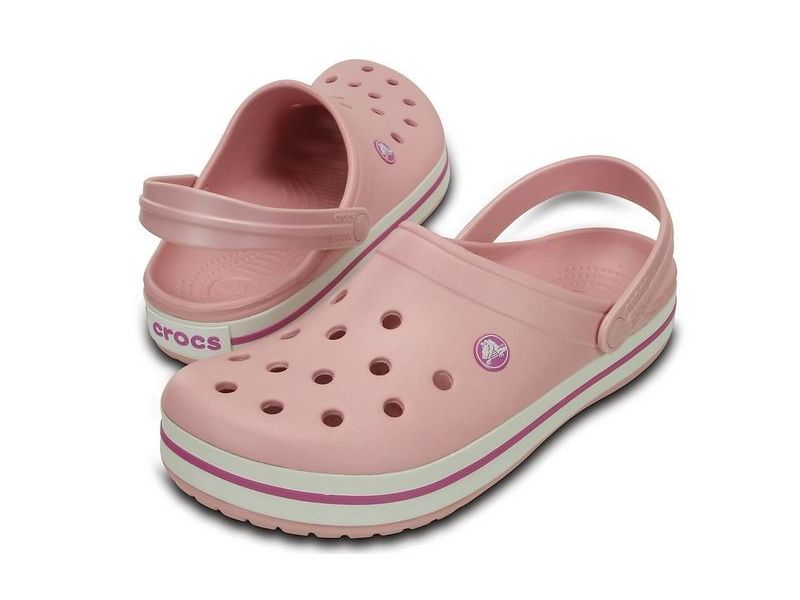 Женские кроксы пудровые Crocs Crocband II.5 Clog, фото 2