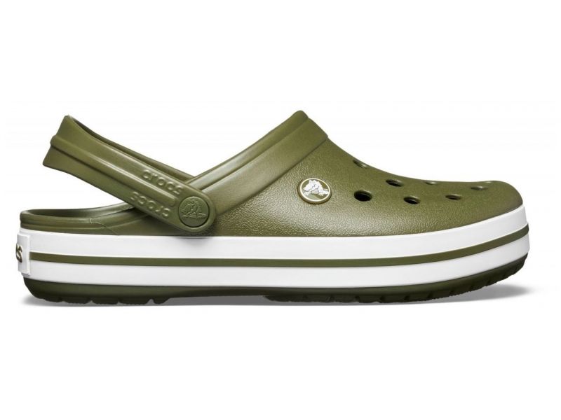 вид сбоку Crocs Crocband Army Green