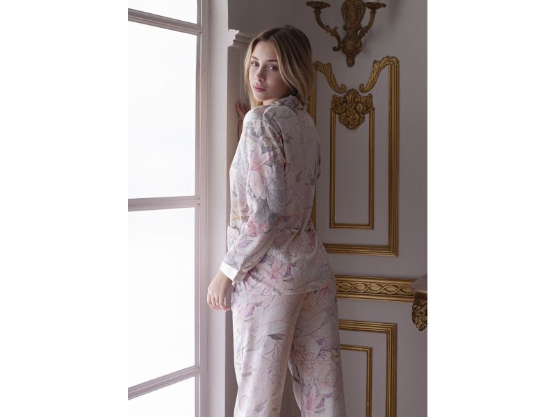 Шелковая пижама Сингапур от Силк Кисс, 95% натуральный шелк, Оригинал Silk Kiss Singapore, фото 4