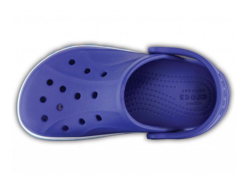 Детские сабо Crocs Bayaband ярко-синие – вид сверху
