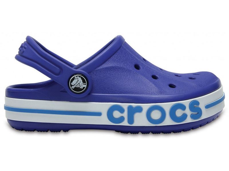 Детские сабо Crocs Bayaband ярко-синие – вид спереди
