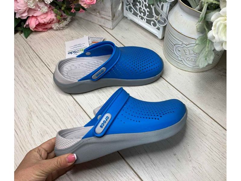 Crocs LiteRide Кроксы ярко-синие (голубые), фото 7
